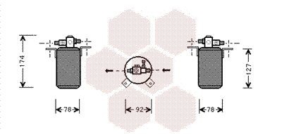 VAN WEZEL Secador, ar condicionado 0600D021 Filtro secador do ar condicionado VAN WEZEL S2000 0600D021 baratos