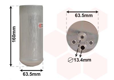 VAN WEZEL Tørker, klimaanlegg 0600D063 Tørkefilter ac FORD USA VAN WEZEL 0600D063
