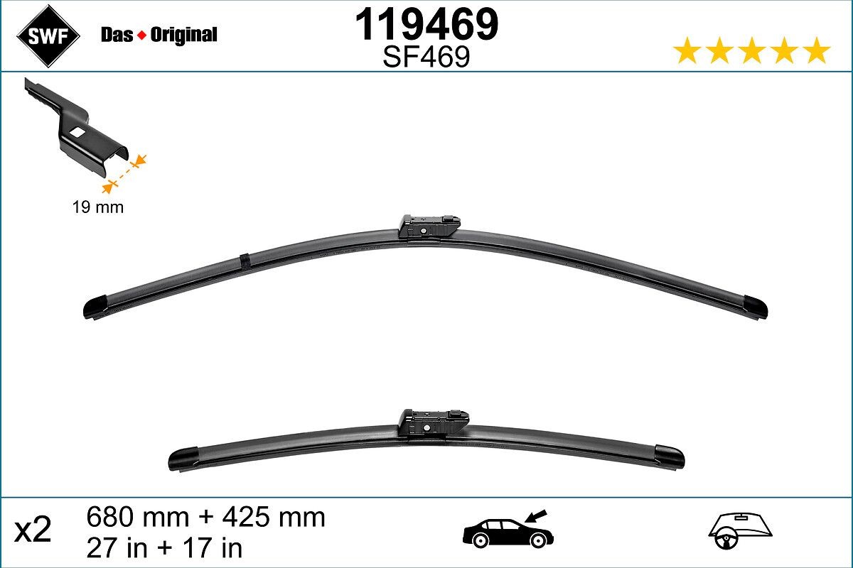 SWF Tergicristalli 119469 119469 costo Spazzole tergicristallo SWF JAGUAR S-TYPE