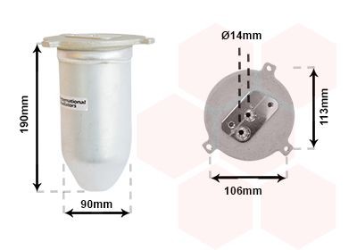 VAN WEZEL Tørfilter aircondition 0600D221 VAN WEZEL 0600D221 Tørfilter aircondition BMW 5 Sedan (E39) 530 i 228 HK 2000
