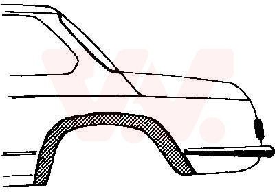 VAN WEZEL Kylkipaneeli 0602.46 BMW E64 pyöräkotelo VAN WEZEL 0602.46