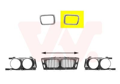 VAN WEZEL Frame, radiator grille 0635515 0635515 VAN WEZEL radiator grille for BMW X1