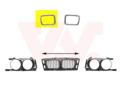 VAN WEZEL Frame, radiator grille 0635516 BMW X1 VAN WEZEL radiator grille 0635516