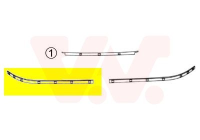 VAN WEZEL Puskurin lista 0639486 0639486 VAN WEZEL Puskurin lista BMW X4