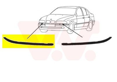 VAN WEZEL Headlight Trim 0639516 VAN WEZEL 0639516 Headlight Trim