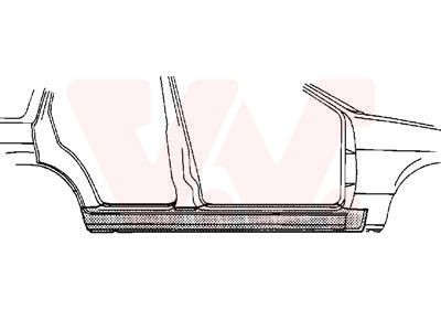 Foor board, door sill VAN WEZEL 0640104 VAN WEZEL 0640104 Δοκός πόρτας BMW X1 2022