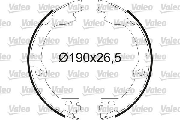 VALEO Remschoenset 564211 564211 Trommelrem KIA SOUL VALEO