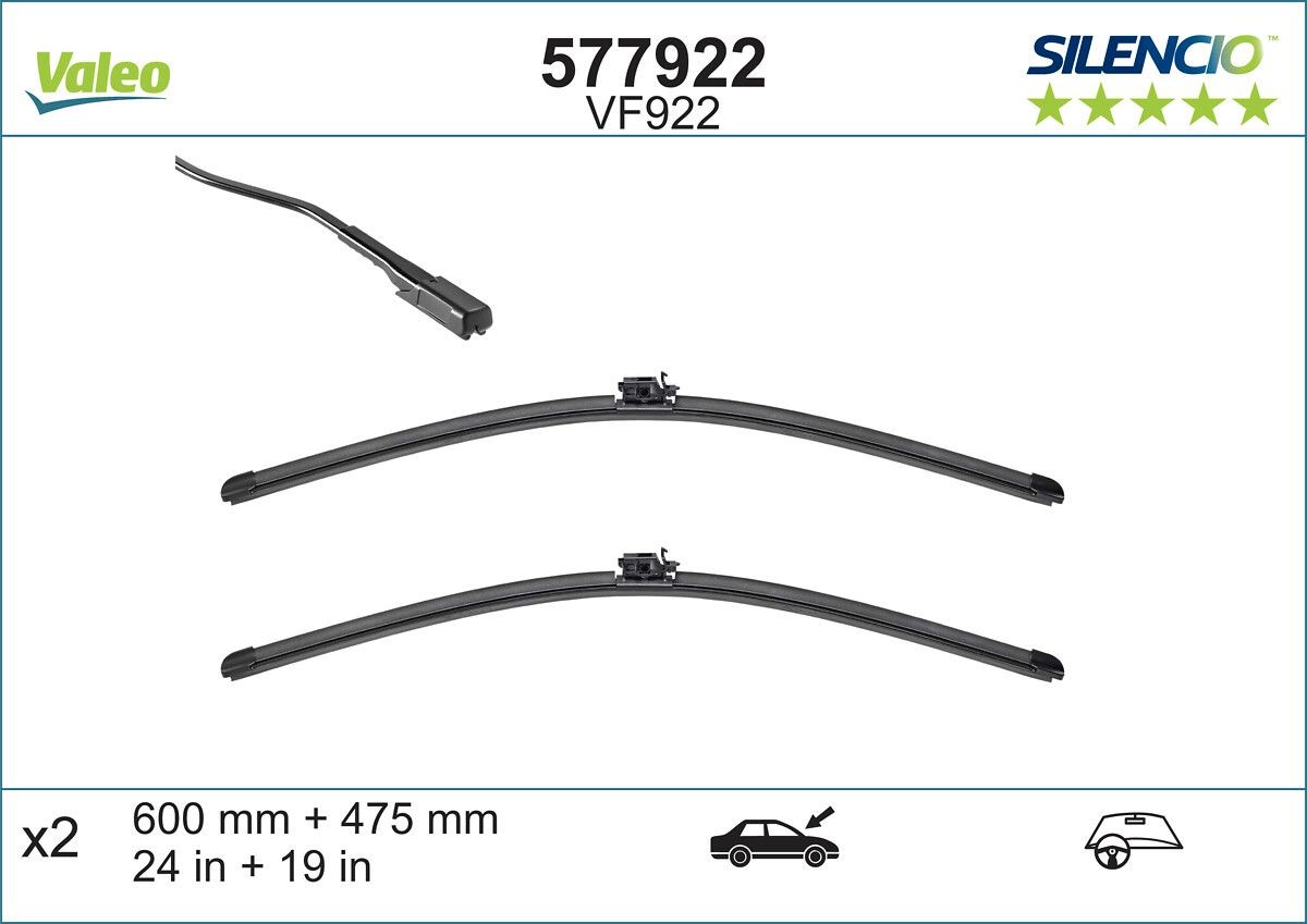 VALEO Tergicristalli 577922 577922 Spazzole tergicristallo VALEO MERCEDES-BENZ 100 costo