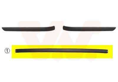 VAN WEZEL Bumperlijst 0646550 BMW X4 Plaat bumper VAN WEZEL 0646550