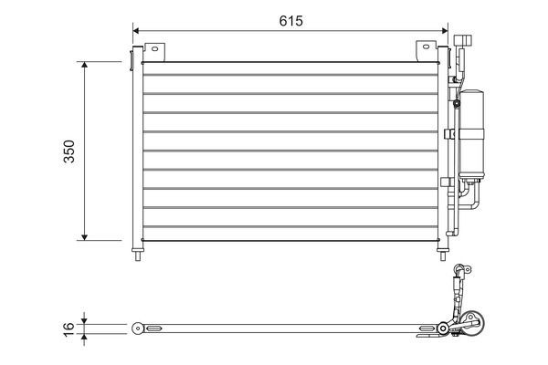 VALEO Condensor voor airco 814038 VALEO 814038 Condensor NISSAN QASHQAI kosten