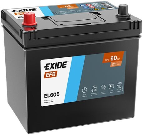 EXIDE Accu EL605 Mitsubishi L 400 Autobatterijen EXIDE EFB EL605