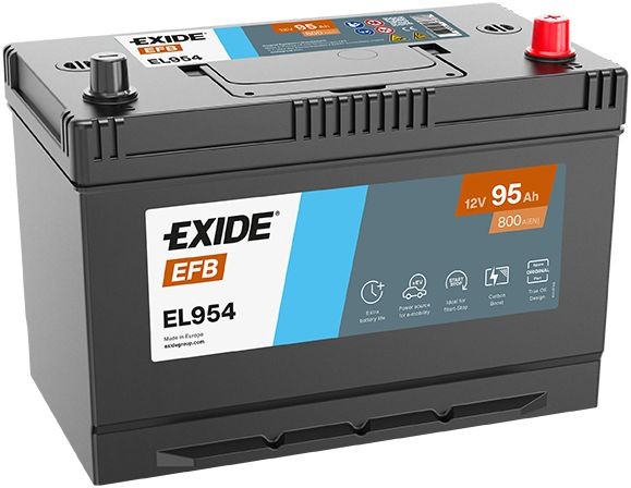 EXIDE Autobatéria EL954 EL954 EFB Żtartovacia batéria CITROËN AX EXIDE