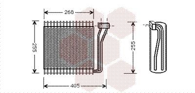 VAN WEZEL Verdampfer, Klimaanlage 0700V041 Preis Chrysler JA Klimaverdampfer 0700V041 VAN WEZEL