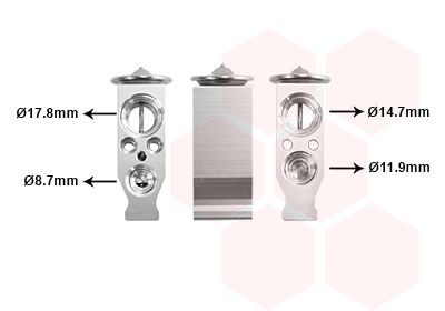 VAN WEZEL Expansionsventil, Klimaanlage 09001245 09001245 Expansionsventil CITROËN XANTIA VAN WEZEL kaufen