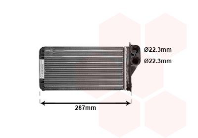 VAN WEZEL Kachelradiateur, interieurverwarming 09006232 09006232 Kachelradiateur VAN WEZEL JAGUAR XJ