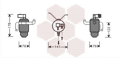 VAN WEZEL Kuivati, kliimaseade 0900D183 Kuivati kliimaseade VAN WEZEL PARTNER 0900D183 odav