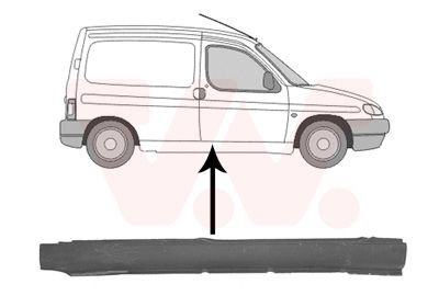 VAN WEZEL Astmeplekk 0903102 VAN WEZEL 0903102 Küljekarp 504 Sedaan hind