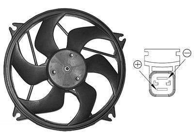 VAN WEZEL Kjølevifte 0904746 Radiator kjølevifte VAN WEZEL Citroën C4 0904746