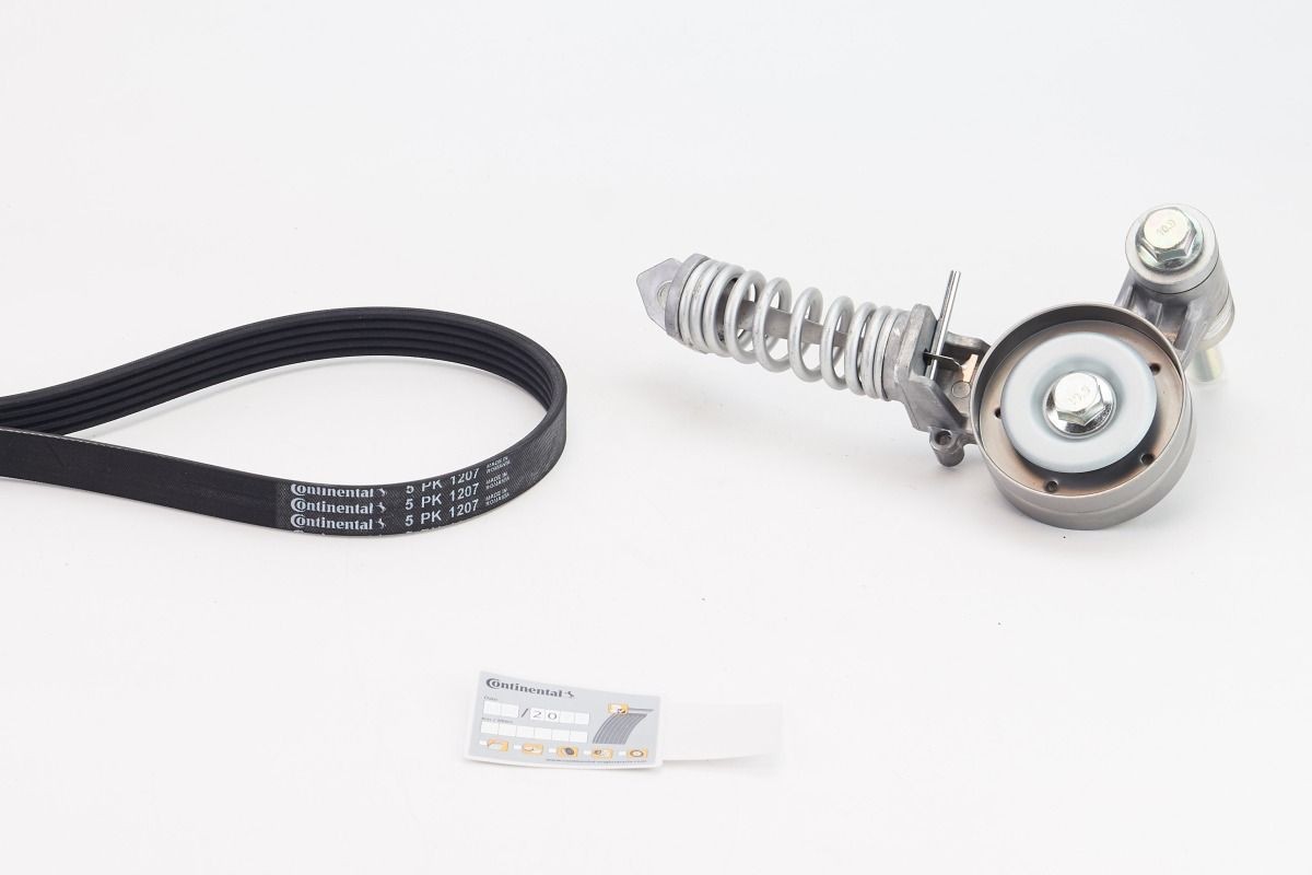 CONTITECH Jeu de courroies trapézoïdales à nervures 5PK1207K1 CONTITECH 5PK1207K1 d'origine Kit de courroie d'accessoire Opel Insignia Berline coût
