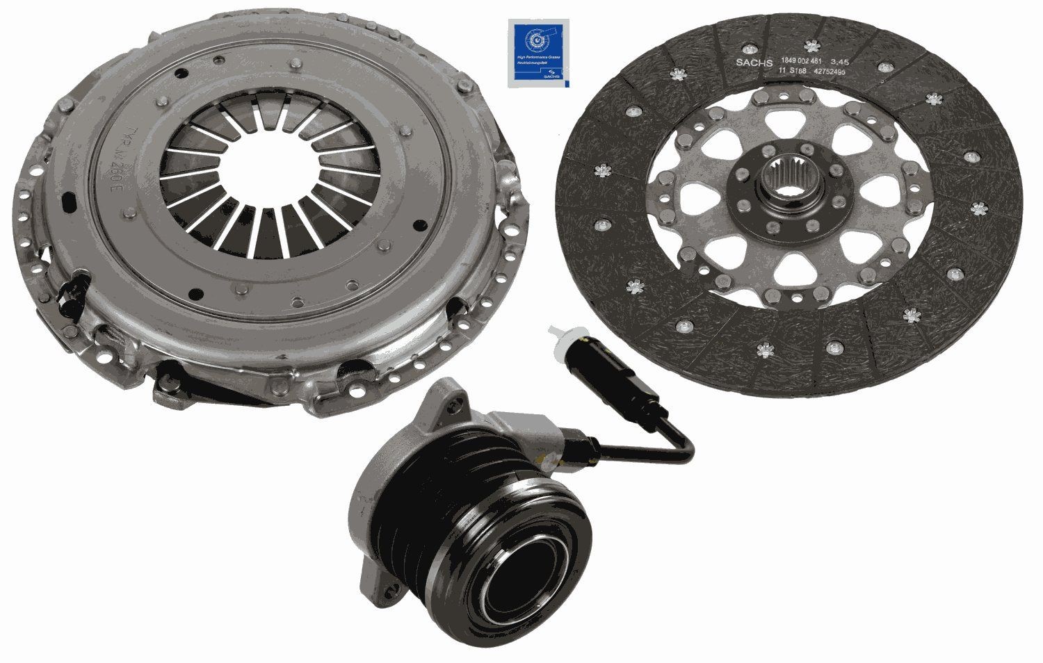 SACHS Koblingssæt 3000 990 418 SACHS 3000 990 418 Koblingssæt HYUNDAI Santa Fé III (DM) 2.4 GDI 4WD 185 HK 2017
