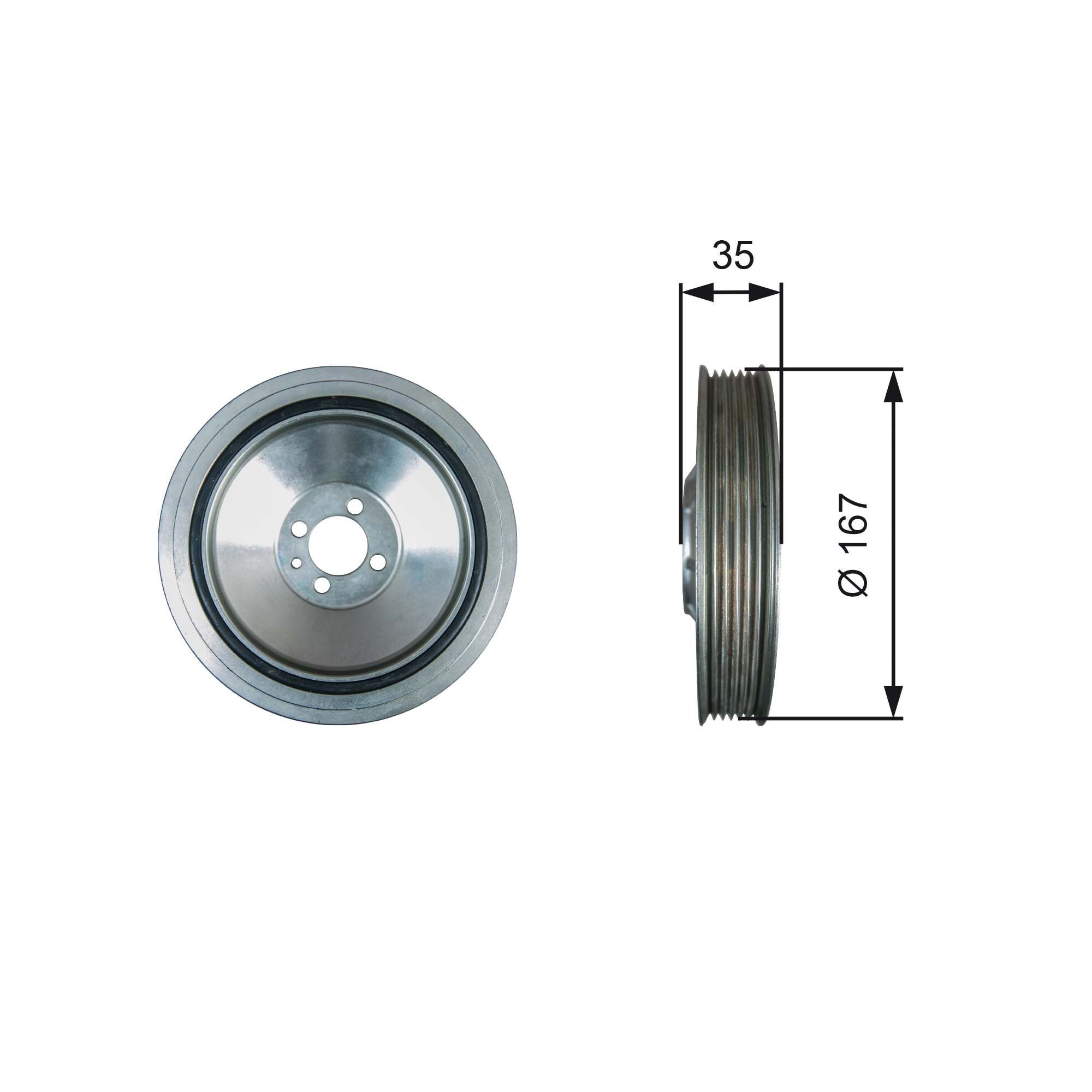 GATES Puleggia cinghia albero a gomiti TVD1135 GATES TVD1135 Puleggia motore LANCIA Dedra Station Wagon (835) originali prezzo