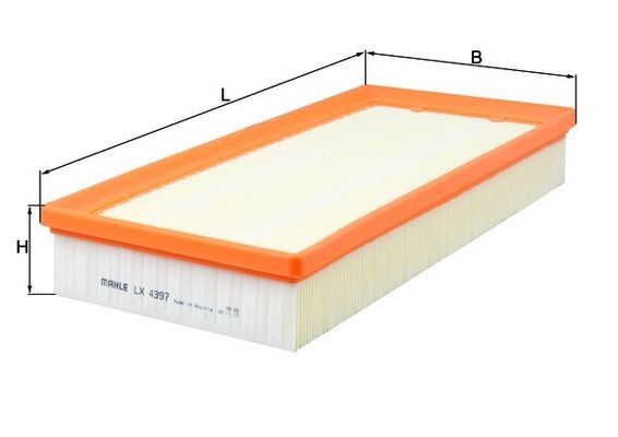 KNECHT Air filter LX 4397 LX 4397 KNECHT air filter LAND ROVER RANGE ROVER EVOQUE