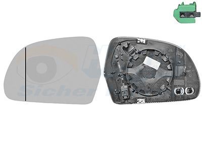 VAN WEZEL Speilglass, ytterspeil 0334865U VAN WEZEL 0334865U Sladrespeil Audi Q3 8u pris