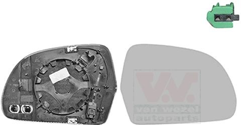 VAN WEZEL Spiegelglas, Außenspiegel 0334866U 0334866U Außenspiegelglas AUDI Q2 VAN WEZEL kaufen