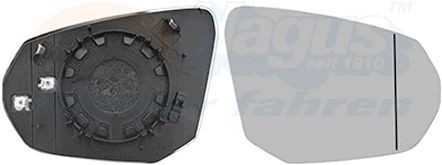 Spiegelglas, buitenspiegel VAN WEZEL 0374836 VAN WEZEL 0374836: Autospiegel Audi Q2 2016