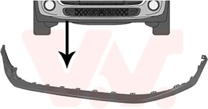 VAN WEZEL Spoiler 0518500 VAN WEZEL 0518500 Front lip LS IV (XF40) prijs