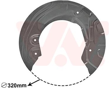 VAN WEZEL Bromssköld 0627372 0627372 VAN WEZEL bromssköld BMW Z4