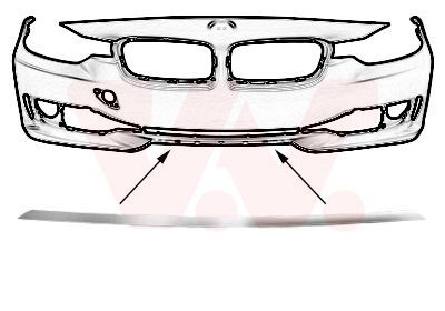 VAN WEZEL Cover, bumper 0670481 0670481 VAN WEZEL bumper trim for VOLVO V60