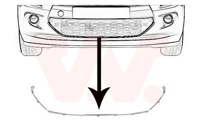 VAN WEZEL Övertäck, stötfångare 0934598 0934598 VAN WEZEL Stötfångarlist Citroën