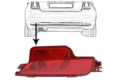 VAN WEZEL Rear Fog Light 1614929 Fiat 141A_ Rear fog lamp 1614929 VAN WEZEL