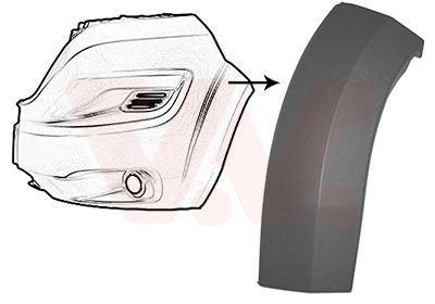 VAN WEZEL Utvidelse skvettskjerm 1652521 VAN WEZEL 1652521 Skjermbreddere 305 I Sedan originale pris