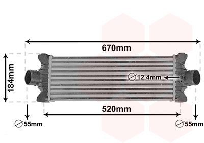 Intercooler VAN WEZEL 18014710 VAN WEZEL 18014710 Radiator intercooler Ford TRANSIT 2009