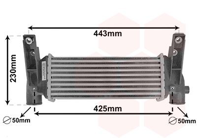 Intercooler VAN WEZEL 18014724 VAN WEZEL 18014724: Ladeluftkjøler Ford TRANSIT CONNECT 2006