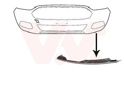 VAN WEZEL Spoiler 1883501 VAN WEZEL 1883501 Ford Capri MK3 Front splitter pris