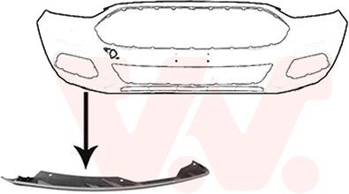 VAN WEZEL Spoiler 1883502 VAN WEZEL 1883502 Esistange spoiler Ford S Max wa6 hind