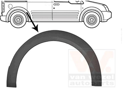 VAN WEZEL Διεύρυνση, φτερό 1884524 VAN WEZEL 1884524 Φρύδι φτερού Ford Transit Mk6 Microbus γνήσια τιμες