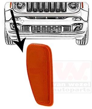 VAN WEZEL Odrazka 2128902 VAN WEZEL 2128902 Odrazka