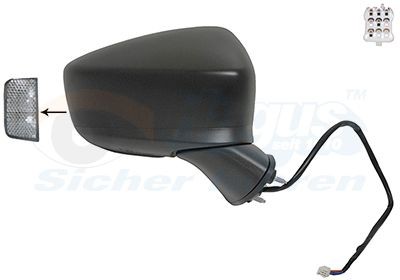 VAN WEZEL Buitenspiegel 2749806 VAN WEZEL 2749806 Spiegel Mazda 2 MPV originele prijs