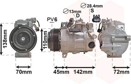 Κομπρεσέρ air condition VAN WEZEL 3000K697 VAN WEZEL 3000K697 Συμπιεστής MERCEDES-BENZ SL 2015
