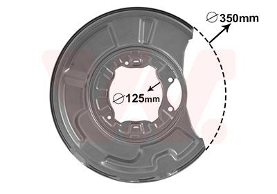 VAN WEZEL Ochranný plech proti rozstreku, Brzdový kotúč 3041374 VAN WEZEL 3041374 originálne Ochranný plech proti rozstreku brzdový kotúč Mercedes W140 cena