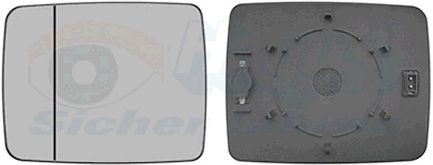 VAN WEZEL Speilglass, ytterspeil 3099837 Sidespeilglass VAN WEZEL SJ 413 3099837 billige