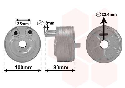 Õliradiaator, mootoriõli VAN WEZEL 33003431 VAN WEZEL 33003431: Õlijahuti Nissan NAVARA 2000