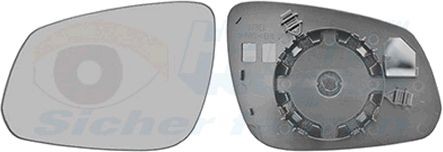 Sklo vonkajżieho zrkadla VAN WEZEL 3726835 VAN WEZEL 3726835 Sklo spätného zrkadla OPEL KARL 2017