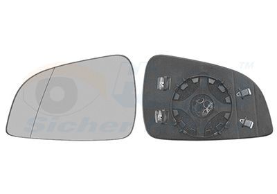 VAN WEZEL Speilglass, ytterspeil 3748837 VAN WEZEL 3748837 Speilglass Rekord E1 Sedan pris