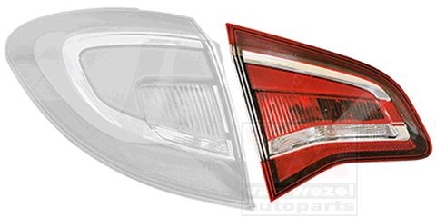 Bakljus VAN WEZEL 3861927 VAN WEZEL 3861927 Baklykta LED och halogen Opel MERIVA 2015
