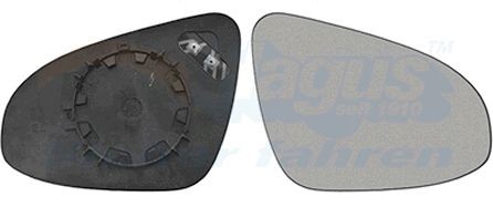 Spejlglas, udvendig spejl VAN WEZEL 5437838 VAN WEZEL 5437838: Sidespejl glas Toyota HIACE 2007